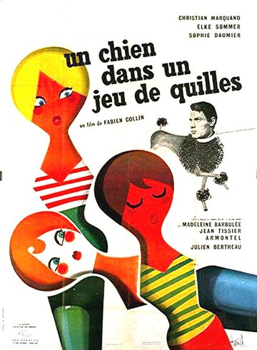Постер «Un chien dans un jeu de quilles»