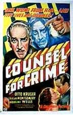 Постер «Counsel for Crime»