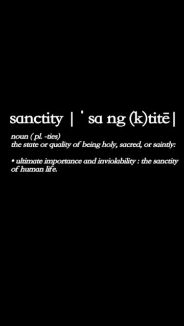 Sanctity